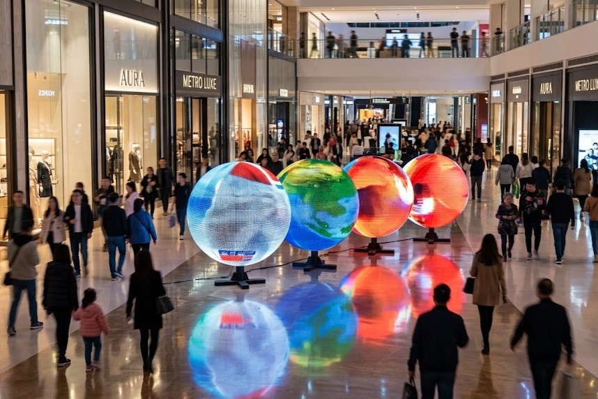 spherical LED display