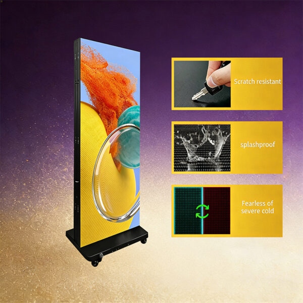 three-fold advertising machine