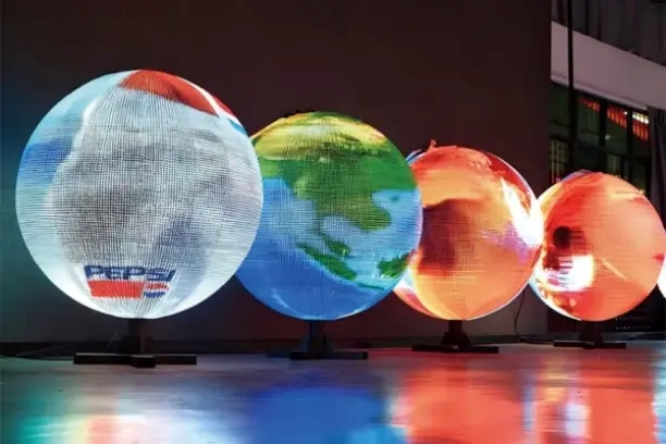 front maintenance LED globe scenario