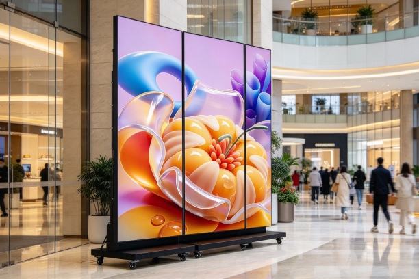 GOB-protected three-fold LED display cover image